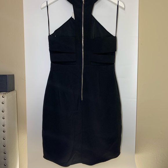 Crossover Neck Crepe Sheath Dress - Picture 8 of 8